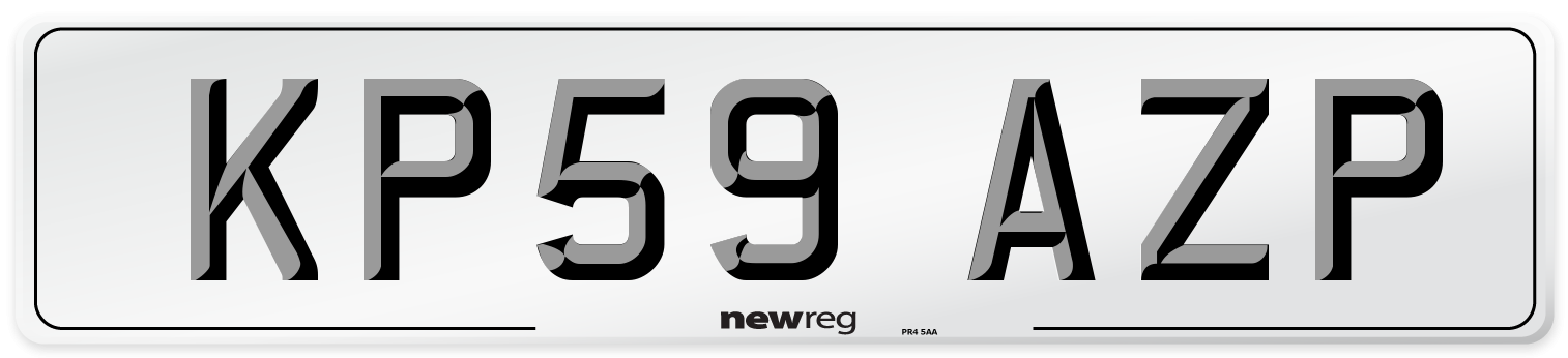 KP59 AZP Number Plate from New Reg